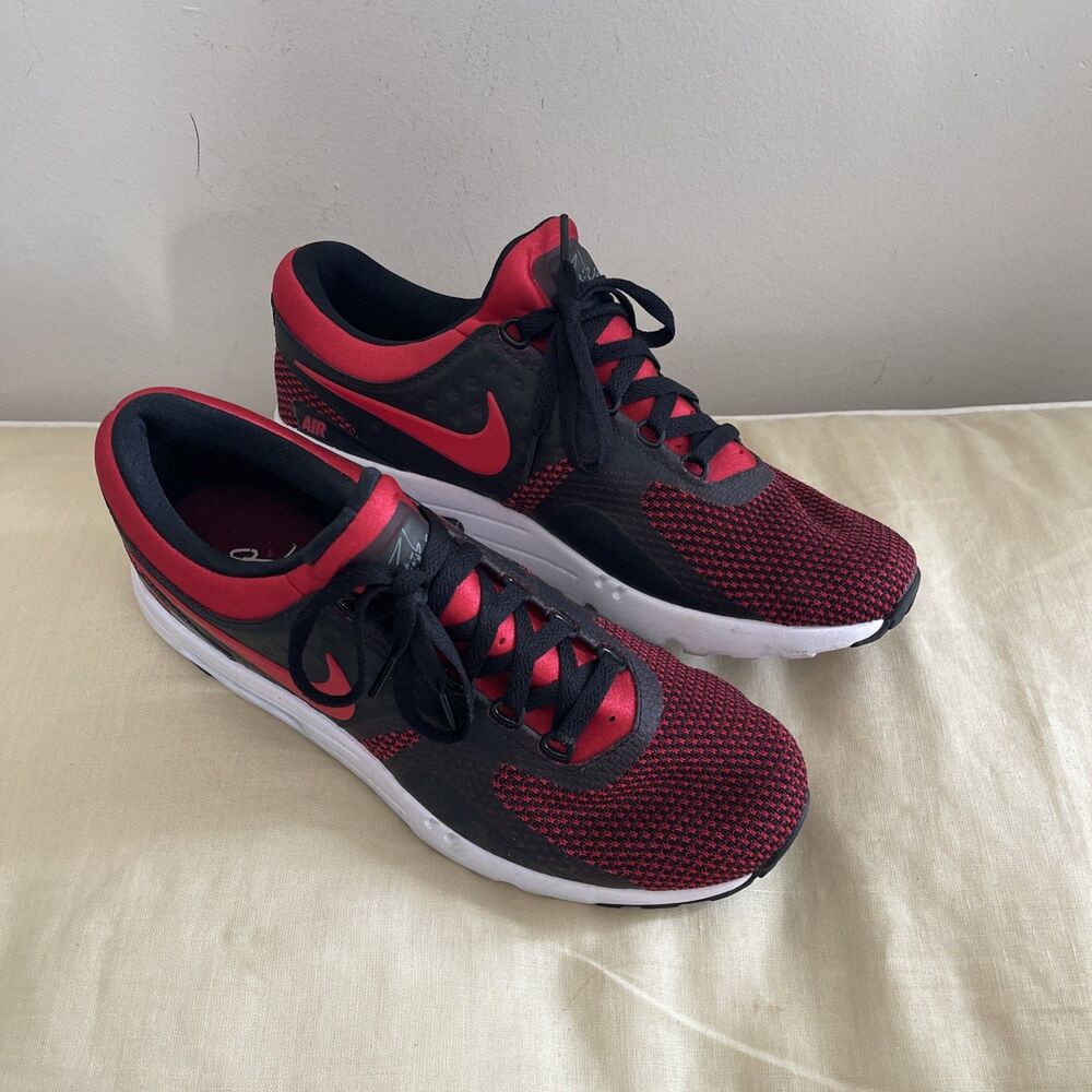 Nike Air Max Zero Essential 'Bred' shoes sneakers Red Black US 10